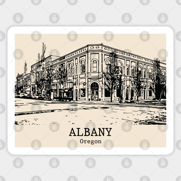 Albany - Oregon Magnet by Lakeric